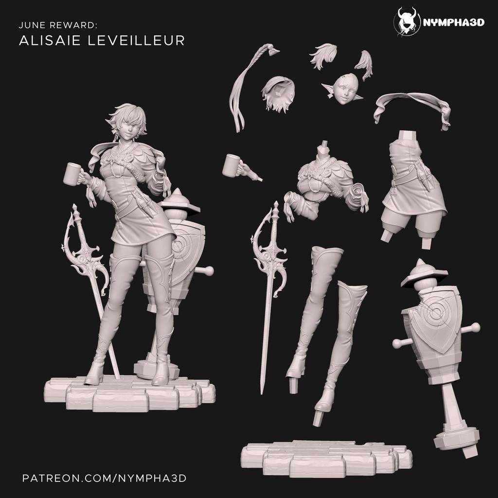 P站图纸印象馆 NYMPHA 3D 最终幻想 阿莉塞·莱韦耶勒尔 NYMPHA 3D 最终幻想 阿莉塞·莱韦耶勒尔