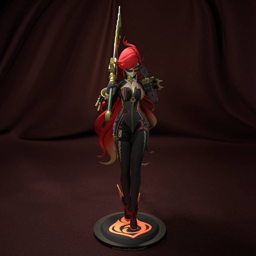 P站图纸印象馆 FunserviceSTL 原神 玛薇卡 FunserviceSTL 原神 玛薇卡