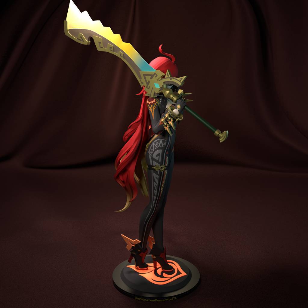 P站图纸印象馆 FunserviceSTL 原神 玛薇卡 FunserviceSTL 原神 玛薇卡