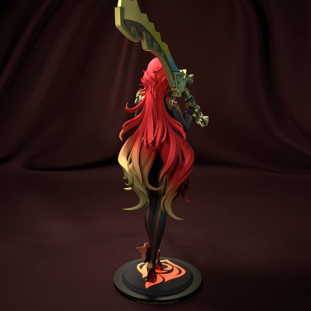 P站图纸印象馆 FunserviceSTL 原神 玛薇卡 FunserviceSTL 原神 玛薇卡