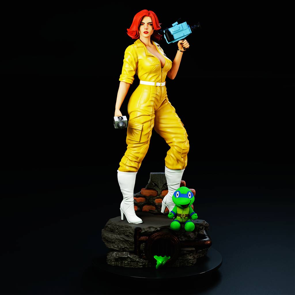 P站图纸印象馆 BrunoArt3D 忍者神龟 爱普莉尔·奥尼尔 BrunoArt3D 忍者神龟 爱普莉尔·奥尼尔