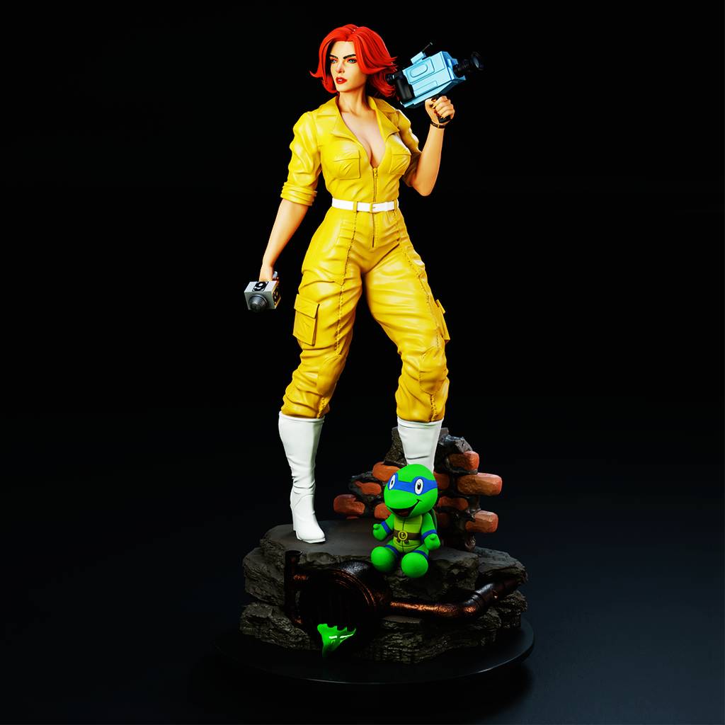 P站图纸印象馆 BrunoArt3D 忍者神龟 爱普莉尔·奥尼尔 BrunoArt3D 忍者神龟 爱普莉尔·奥尼尔