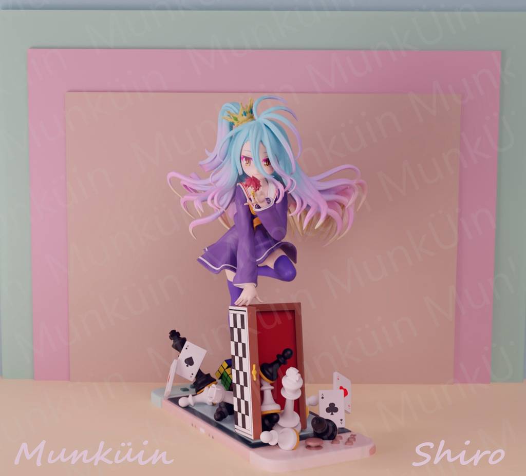 P站图纸印象馆 游戏人生 白 游戏人生 白