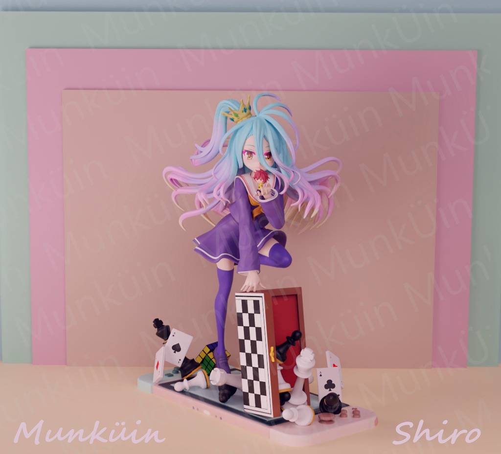 P站图纸印象馆 游戏人生 白 游戏人生 白