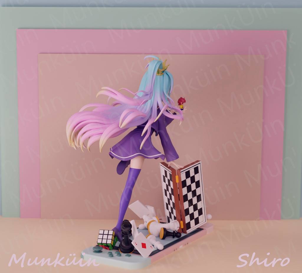 P站图纸印象馆 游戏人生 白 游戏人生 白