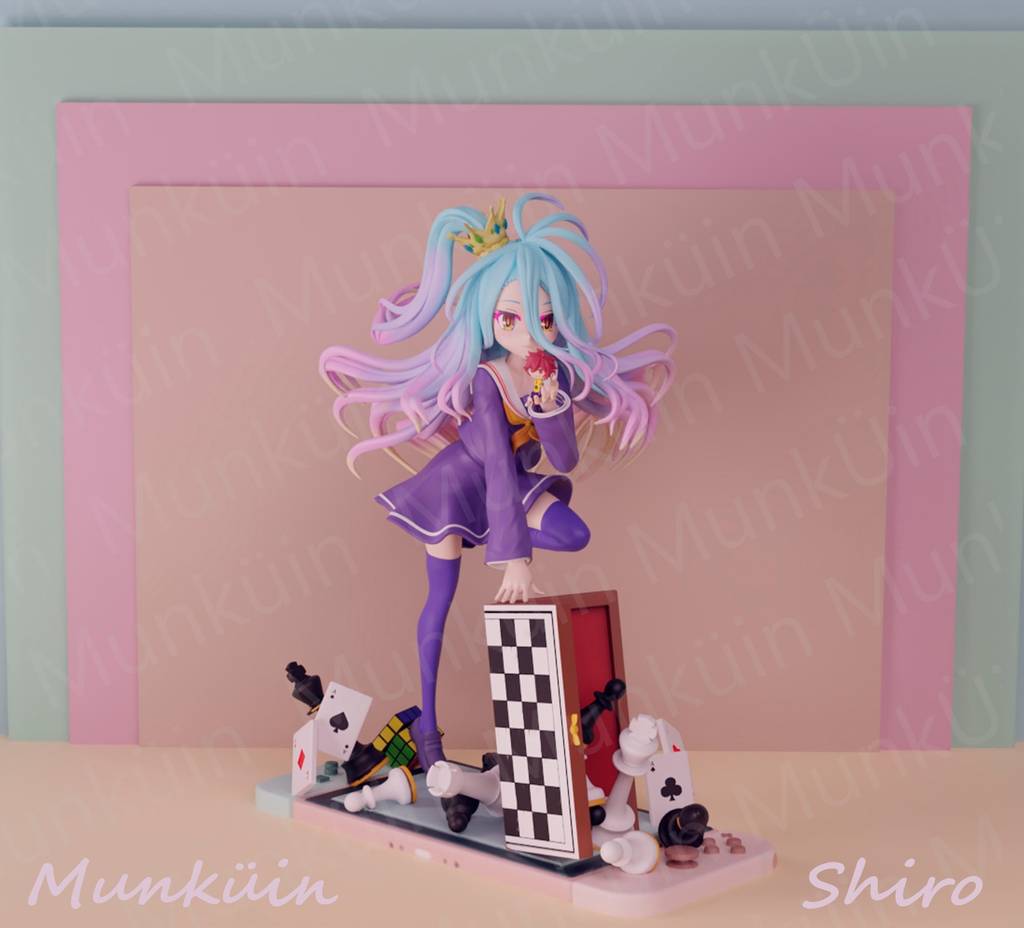 P站图纸印象馆 游戏人生 白 游戏人生 白