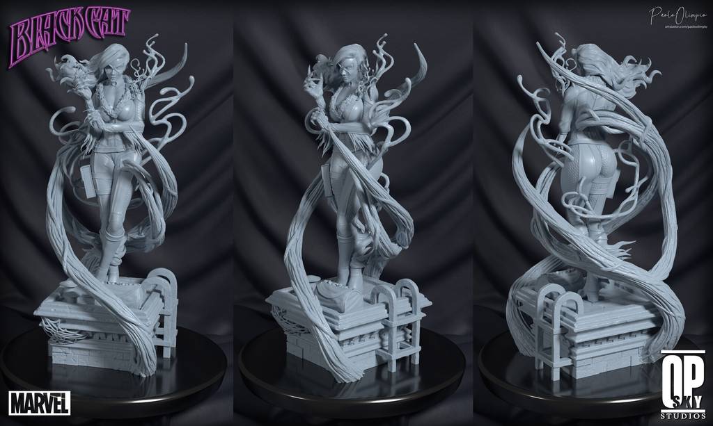 P站图纸印象馆 漫威 黑猫 漫威 黑猫