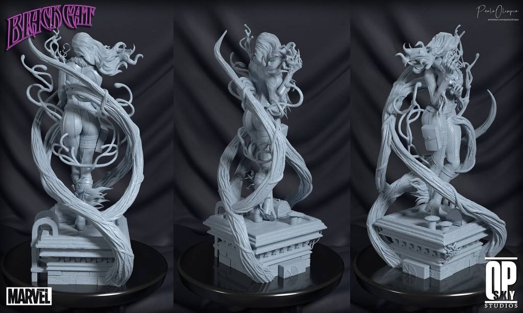 P站图纸印象馆 漫威 黑猫 漫威 黑猫