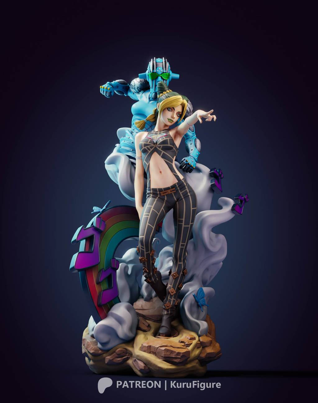 P站图纸印象馆 Kuru Figure JOJO的奇妙冒险 空条徐伦 Kuru Figure JOJO的奇妙冒险 空条徐伦