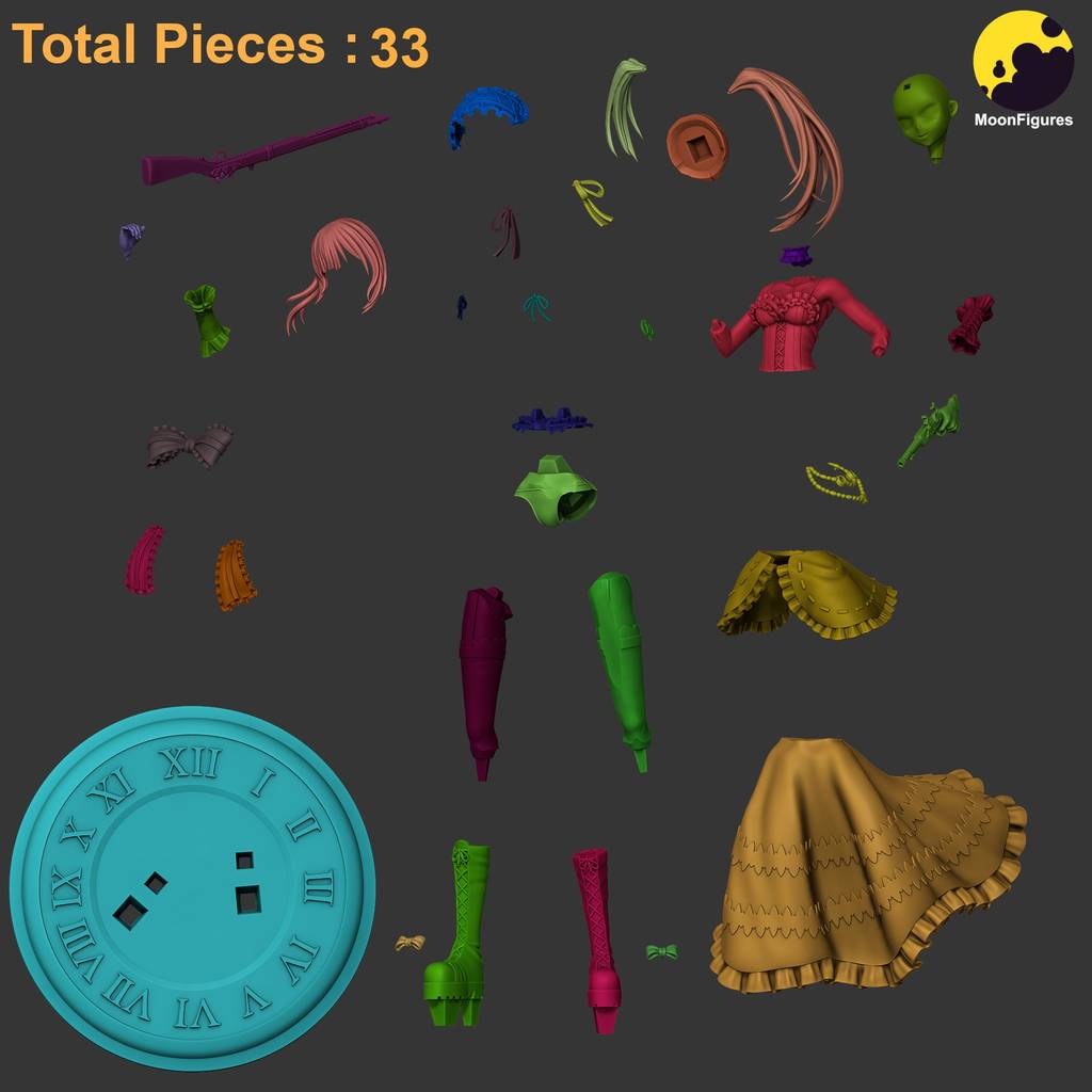 P站图纸印象馆 Moon Figures 约会大作战 时崎狂三 Moon Figures 约会大作战 时崎狂三