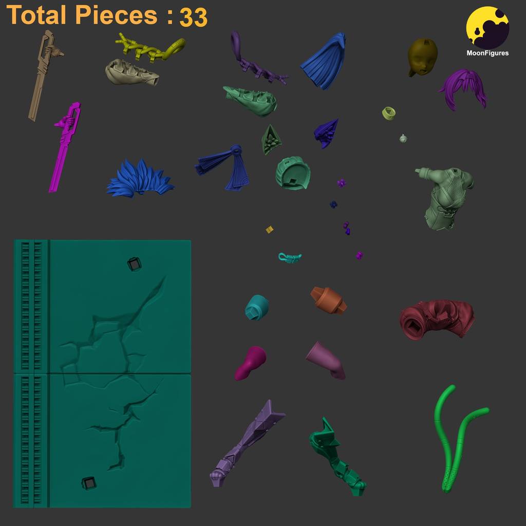 P站图纸印象馆 Moon Figures 绝区零 猫宫又奈 Moon Figures 绝区零 猫宫又奈