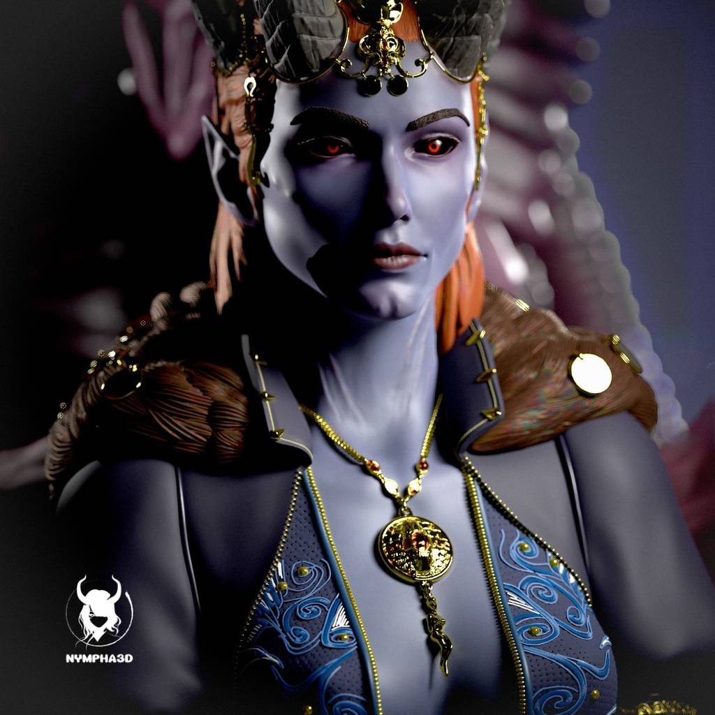 P站图纸印象馆 NYMPHA 3D 博德之门 米佐拉 NYMPHA 3D 博德之门 米佐拉