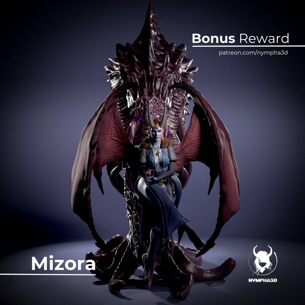 P站图纸印象馆 NYMPHA 3D 博德之门 米佐拉 NYMPHA 3D 博德之门 米佐拉