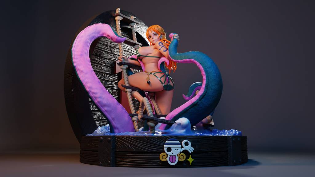 P站图纸印象馆 海贼王 娜美 海贼王 娜美