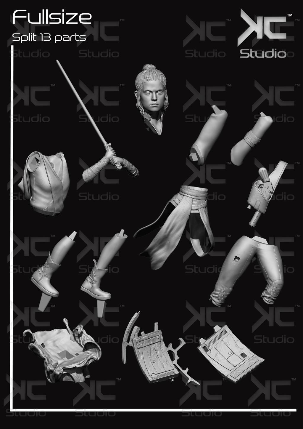 P站图纸印象馆 星球大战 蕾伊 星球大战 蕾伊