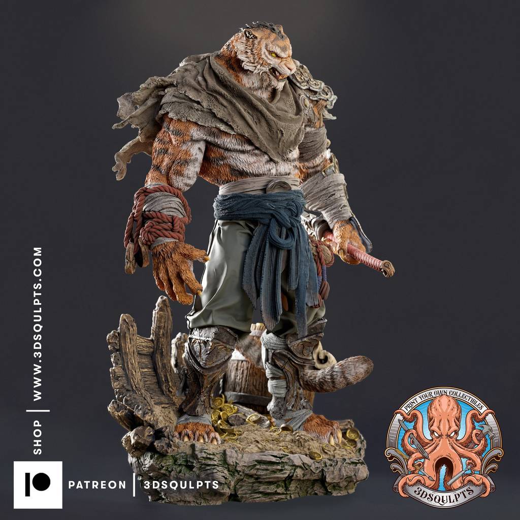 P站图纸印象馆 3DSqulpts 老虎 3DSqulpts 老虎