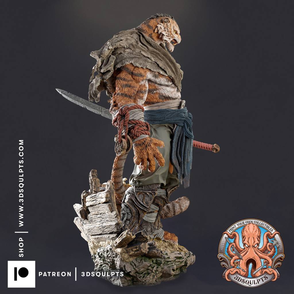 P站图纸印象馆 3DSqulpts 老虎 3DSqulpts 老虎