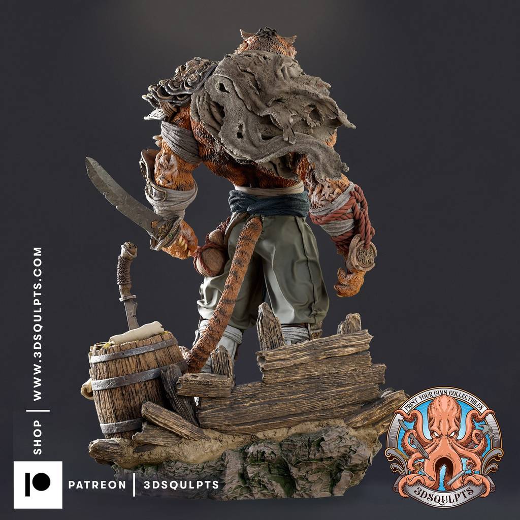 P站图纸印象馆 3DSqulpts 老虎 3DSqulpts 老虎