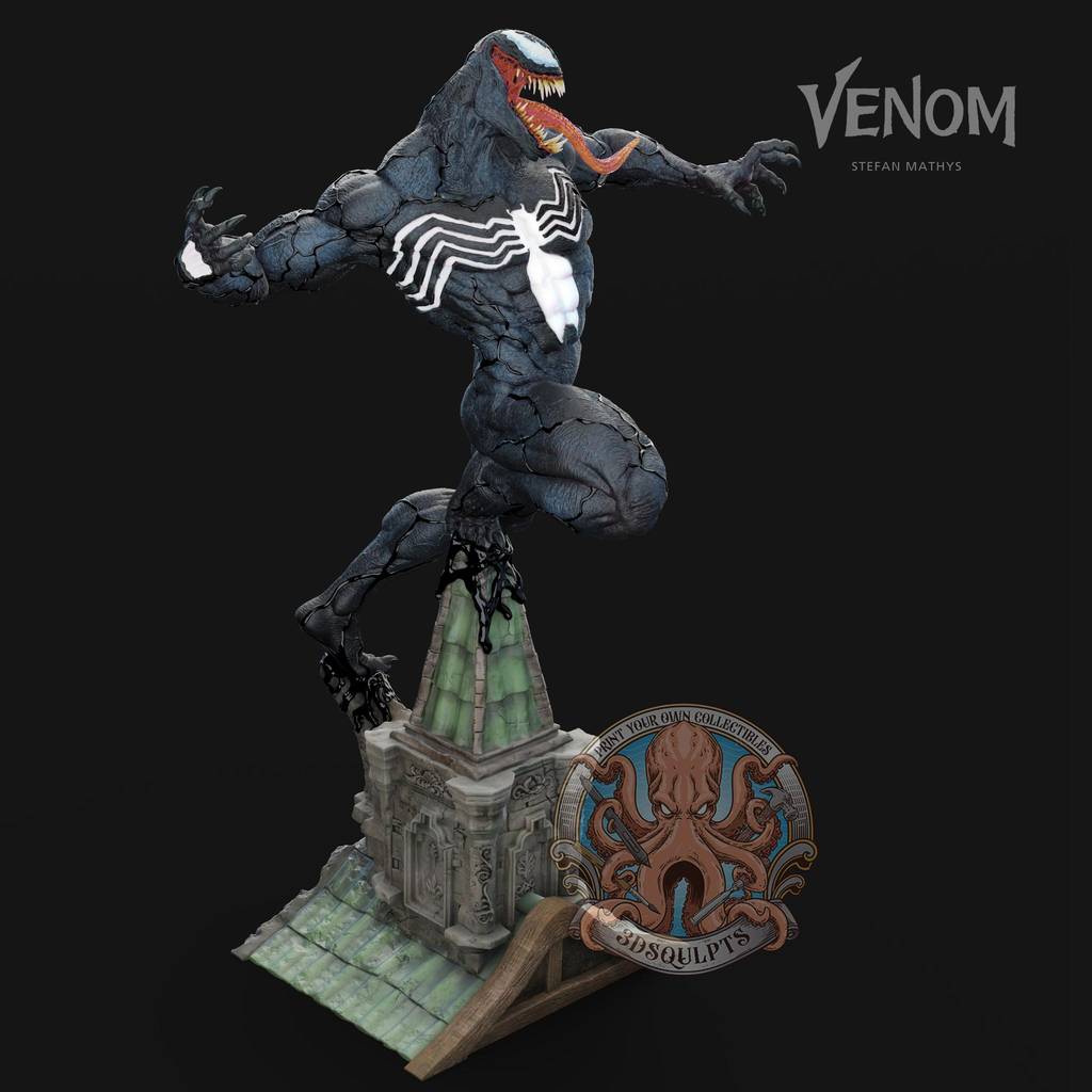 P站图纸印象馆 3DSqulpts 漫威 毒液 3DSqulpts 漫威 毒液