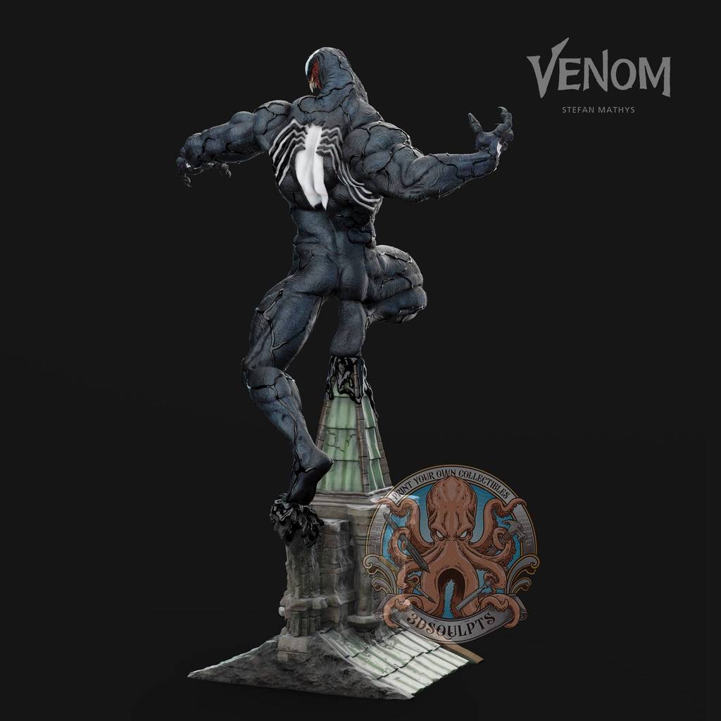 P站图纸印象馆 3DSqulpts 漫威 毒液 3DSqulpts 漫威 毒液