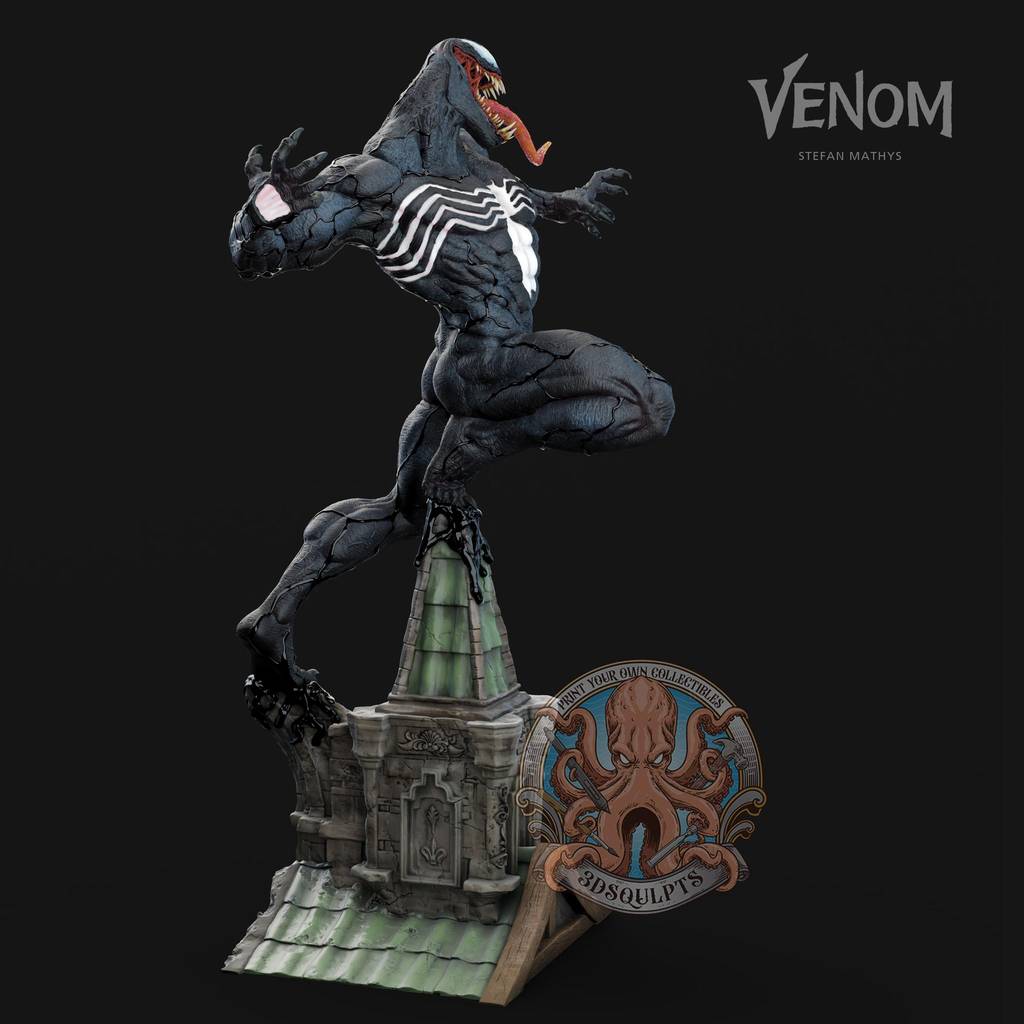 P站图纸印象馆 3DSqulpts 漫威 毒液 3DSqulpts 漫威 毒液