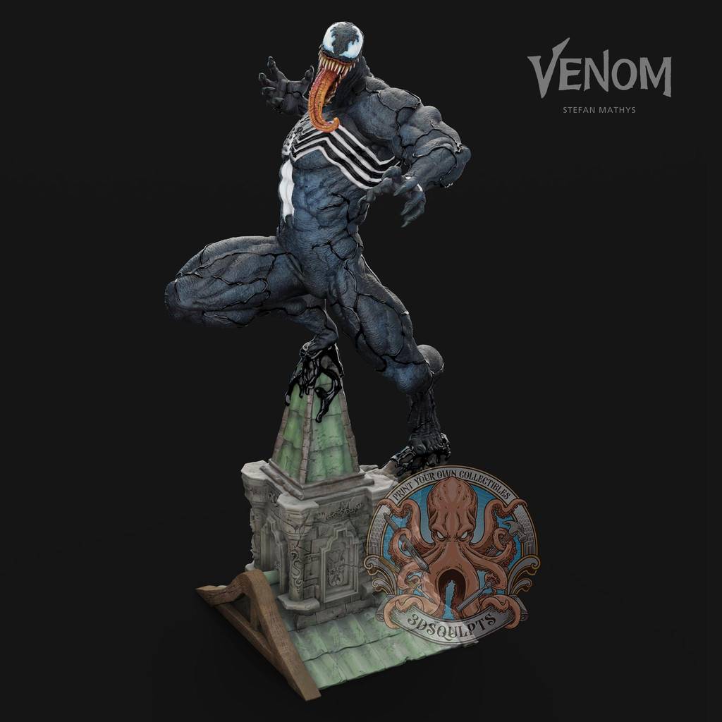 P站图纸印象馆 3DSqulpts 漫威 毒液 3DSqulpts 漫威 毒液