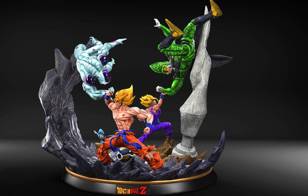 P站图纸印象馆 龙珠 悟空 弗利萨和沙鲁 龙珠 悟空 弗利萨和沙鲁