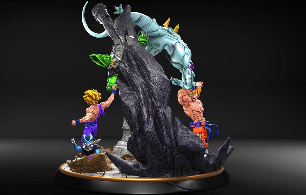 P站图纸印象馆 龙珠 悟空 弗利萨和沙鲁 龙珠 悟空 弗利萨和沙鲁