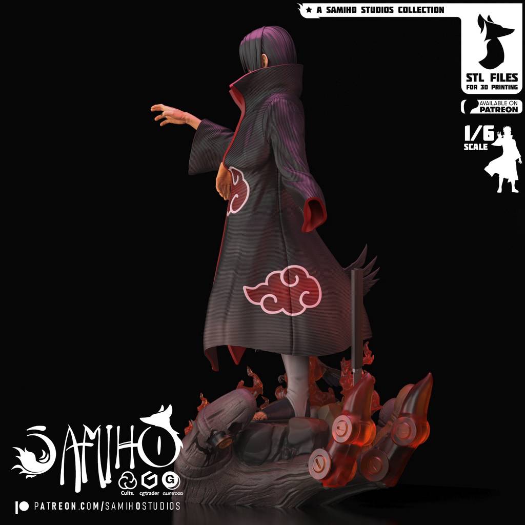 P站图纸印象馆 Samiho 火影忍者 宇智波鼬 Samiho 火影忍者 宇智波鼬