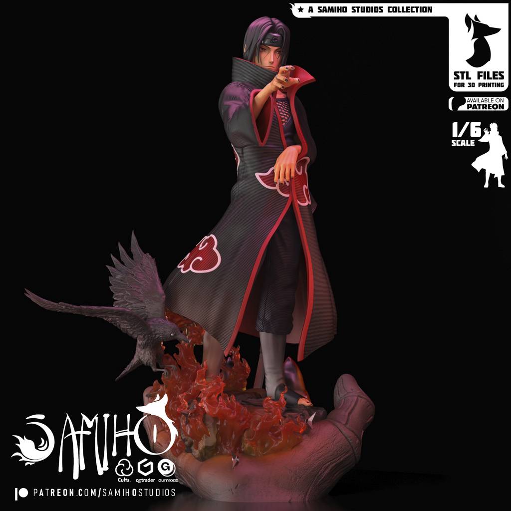 P站图纸印象馆 Samiho 火影忍者 宇智波鼬 Samiho 火影忍者 宇智波鼬