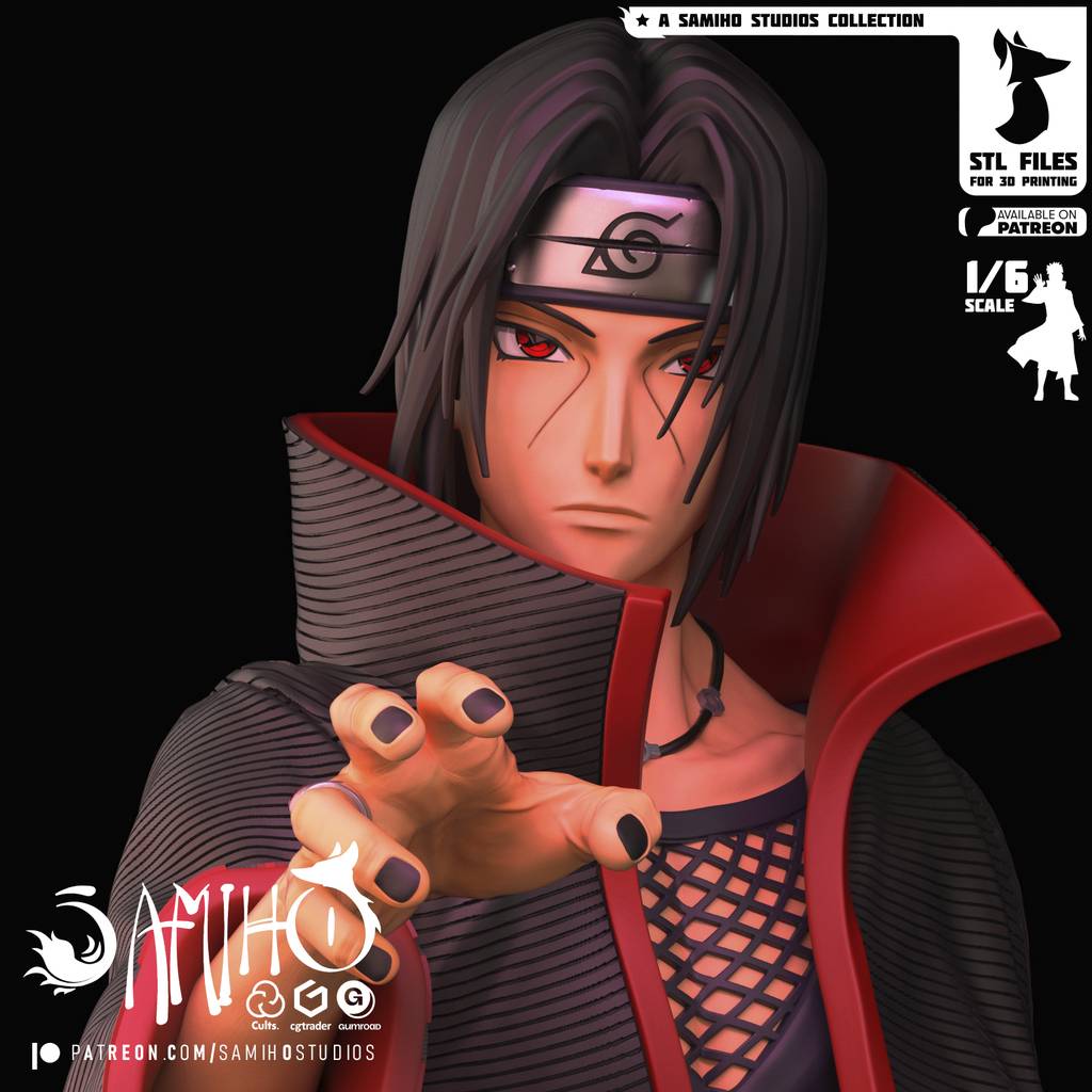 P站图纸印象馆 Samiho 火影忍者 宇智波鼬 Samiho 火影忍者 宇智波鼬