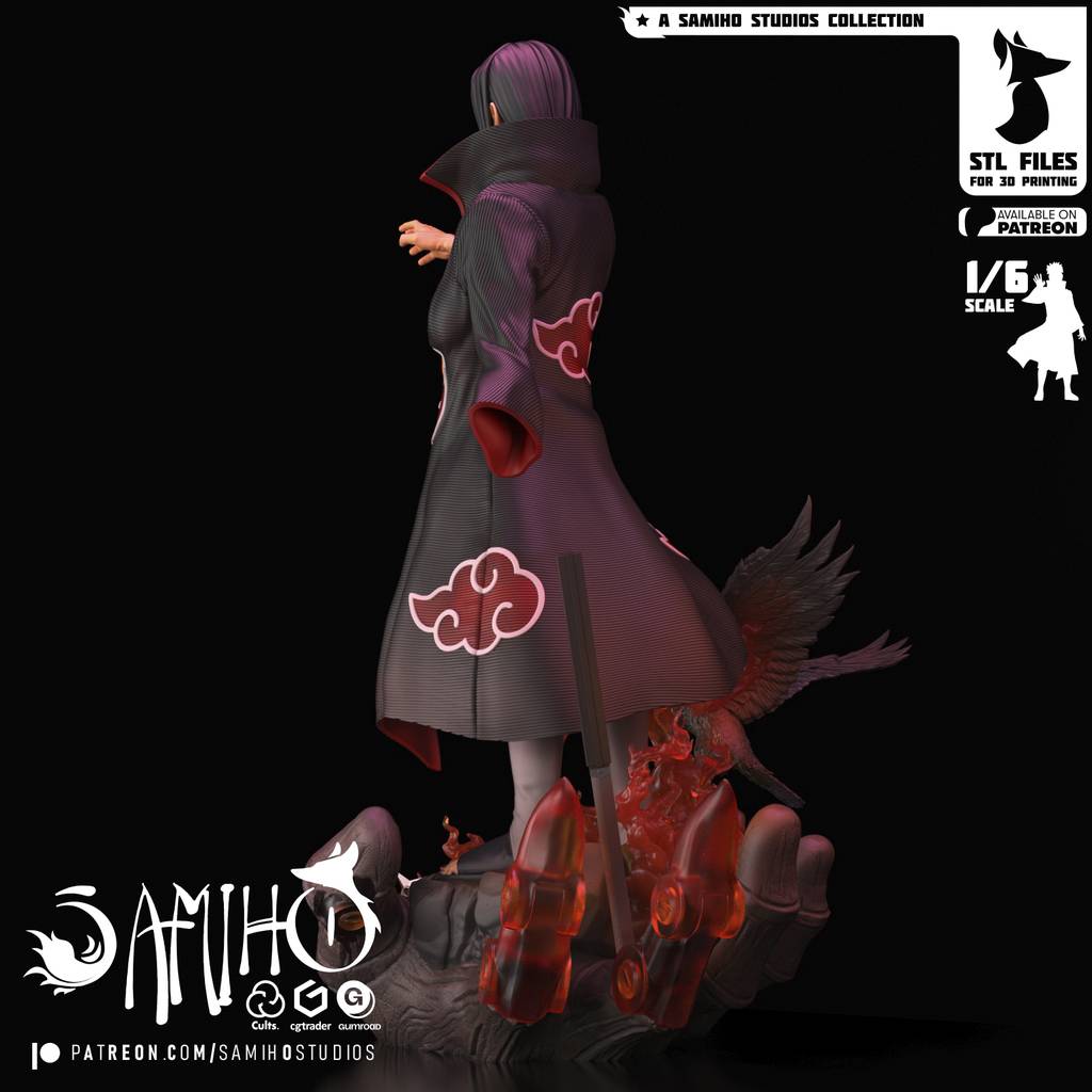 P站图纸印象馆 Samiho 火影忍者 宇智波鼬 Samiho 火影忍者 宇智波鼬