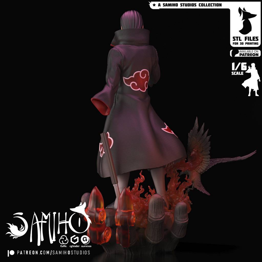 P站图纸印象馆 Samiho 火影忍者 宇智波鼬 Samiho 火影忍者 宇智波鼬