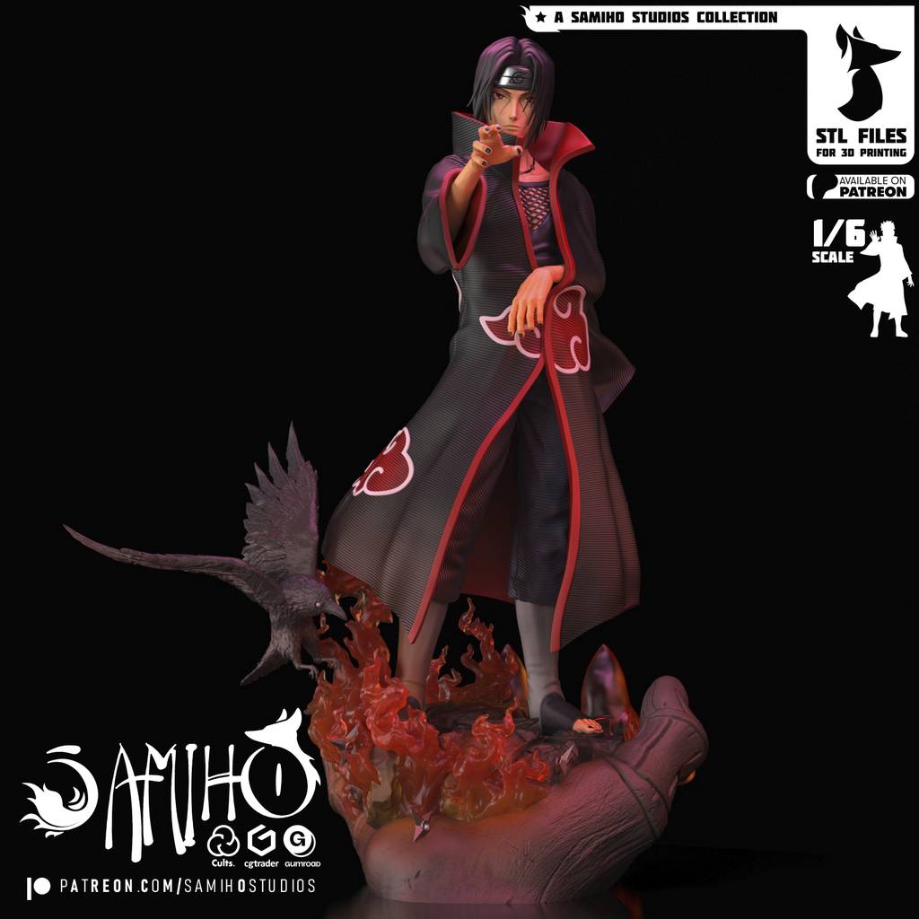 P站图纸印象馆 Samiho 火影忍者 宇智波鼬 Samiho 火影忍者 宇智波鼬