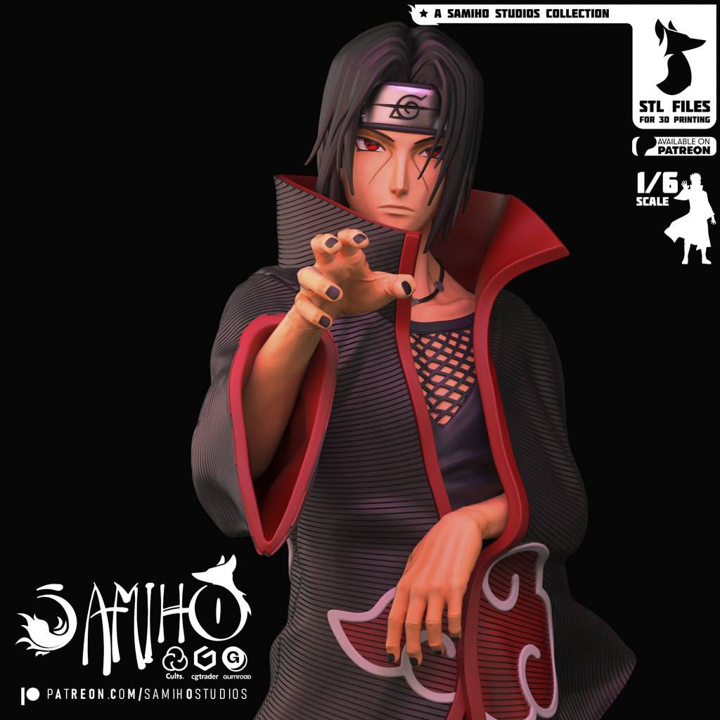 P站图纸印象馆 Samiho 火影忍者 宇智波鼬 Samiho 火影忍者 宇智波鼬