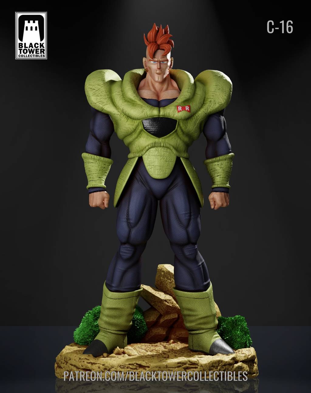 P站图纸印象馆 Black Towe 龙珠 人造人16号 Black Towe 龙珠 人造人16号