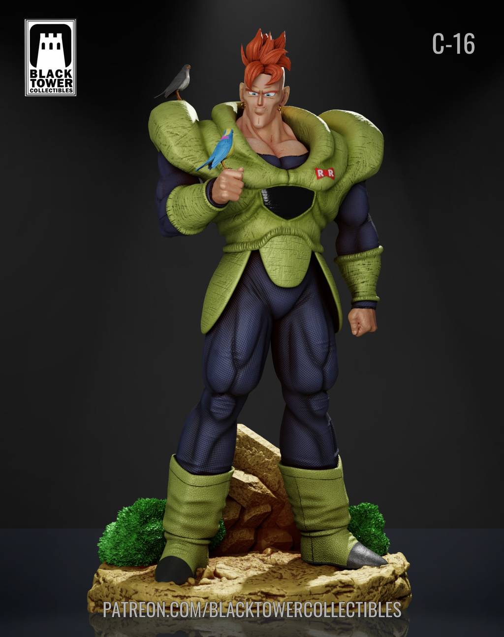 P站图纸印象馆 Black Towe 龙珠 人造人16号 Black Towe 龙珠 人造人16号