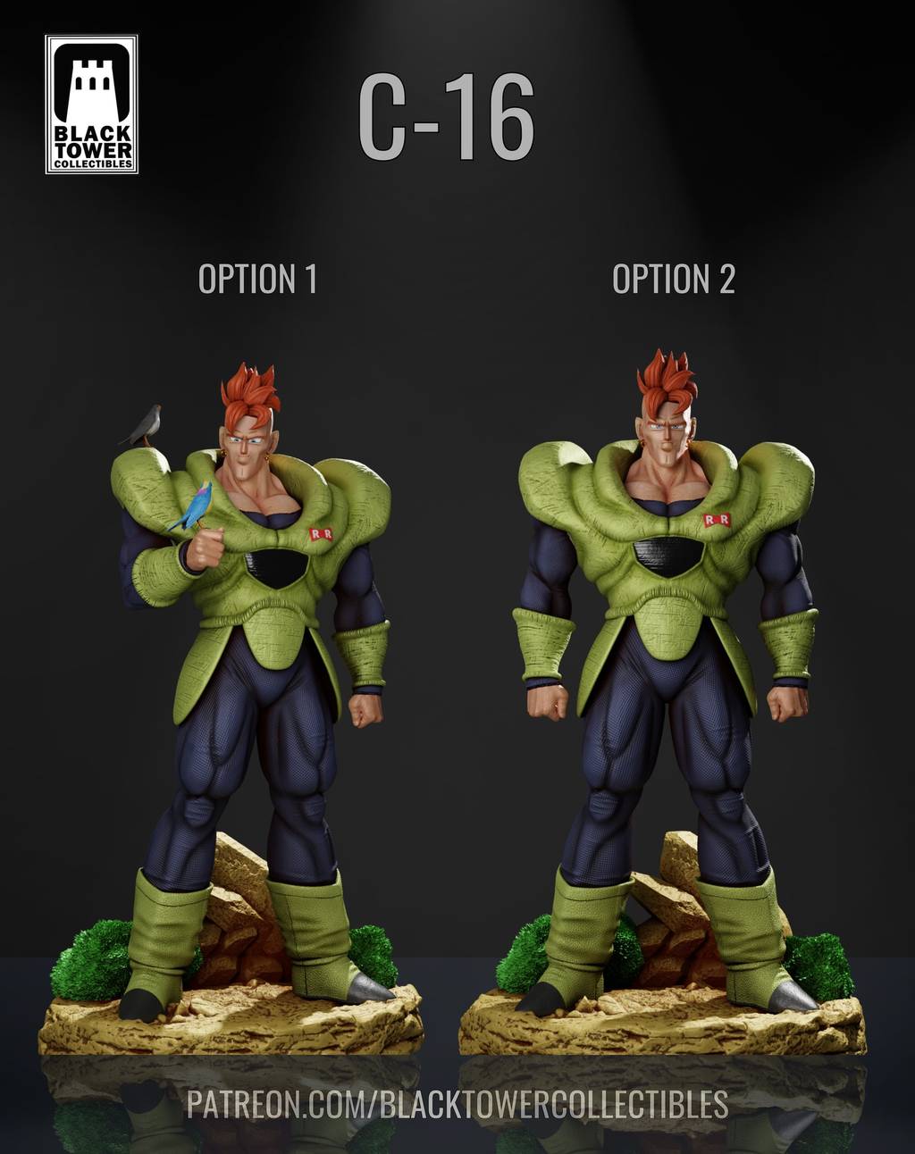 P站图纸印象馆 Black Towe 龙珠 人造人16号 Black Towe 龙珠 人造人16号