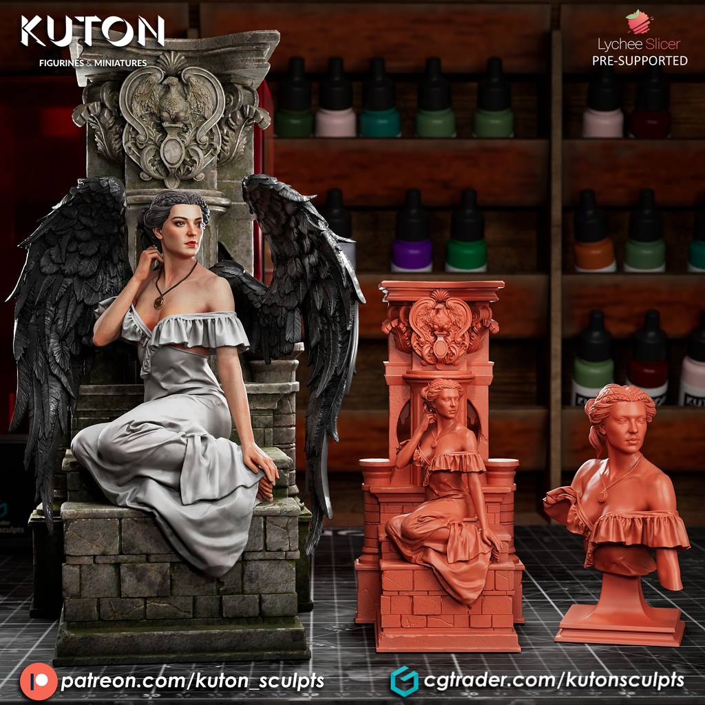 P站图纸印象馆 KUTON 黑天使 拉文尼尔 KUTON 黑天使 拉文尼尔