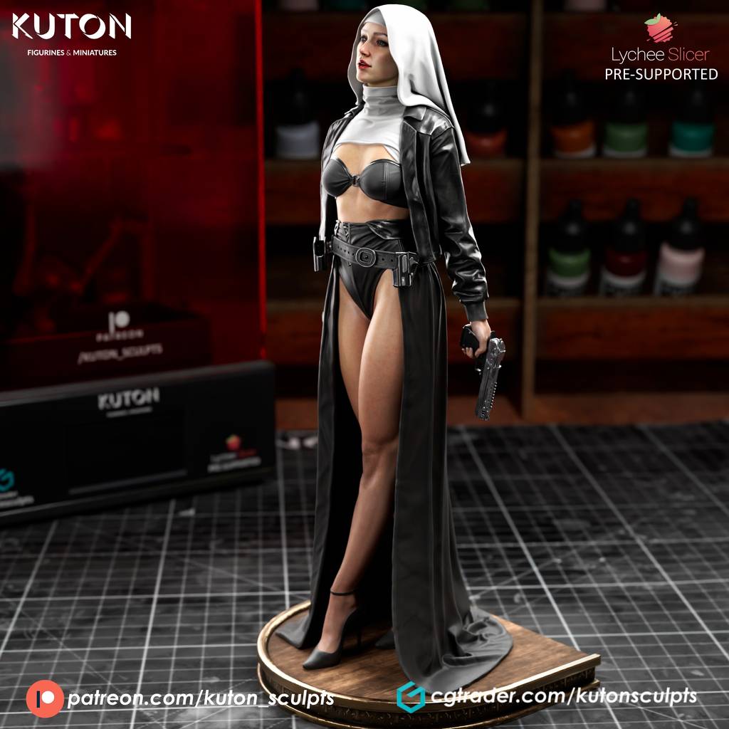 P站图纸印象馆 KUTON 战斗修女 KUTON 战斗修女