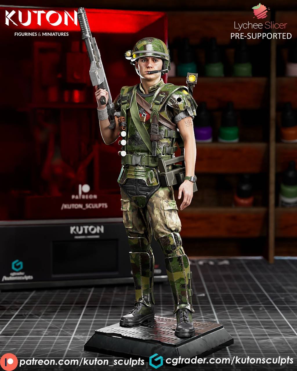 P站图纸印象馆 KUTON 异形 希克斯下士 KUTON 异形 希克斯下士