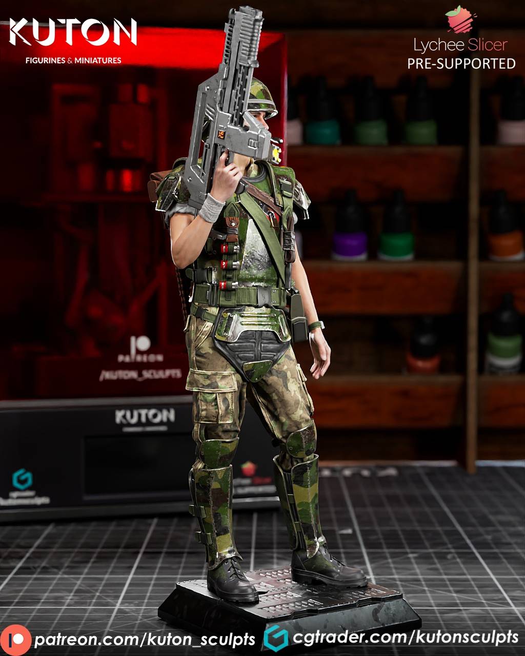 P站图纸印象馆 KUTON 异形 希克斯下士 KUTON 异形 希克斯下士