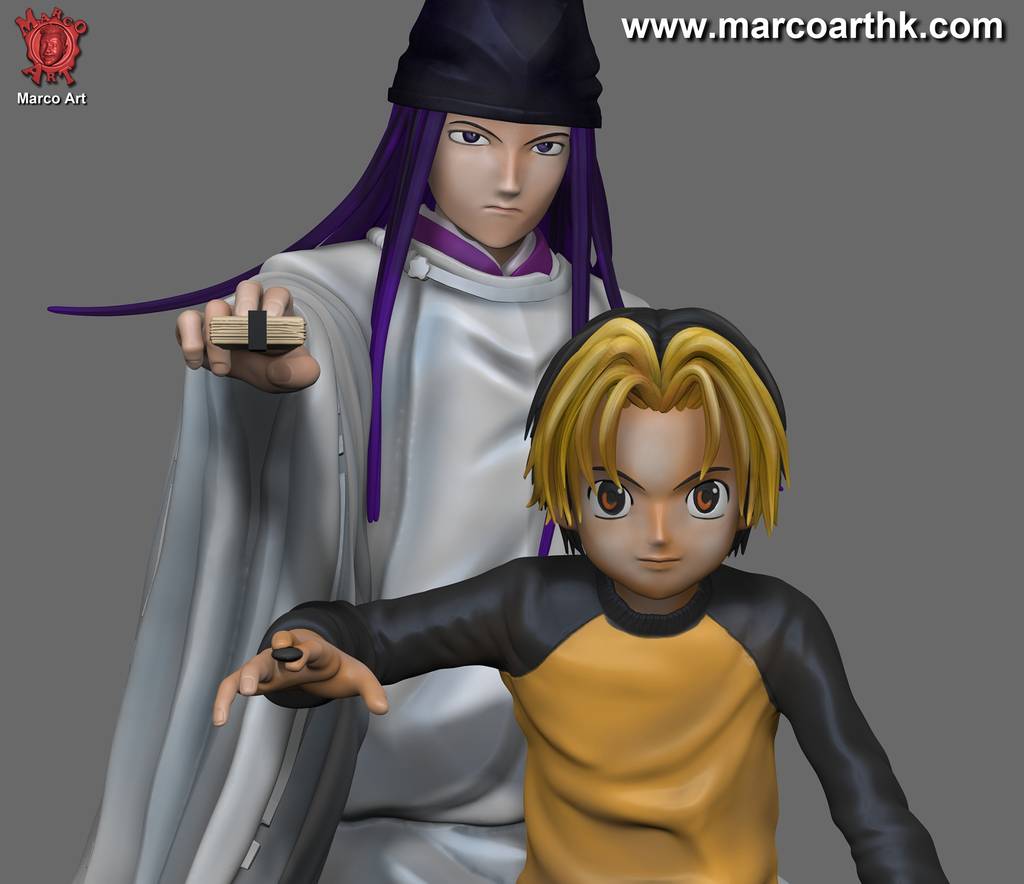 P站图纸印象馆 Marco Art 棋魂 进藤光和藤原佐为 Marco Art 棋魂 进藤光和藤原佐为