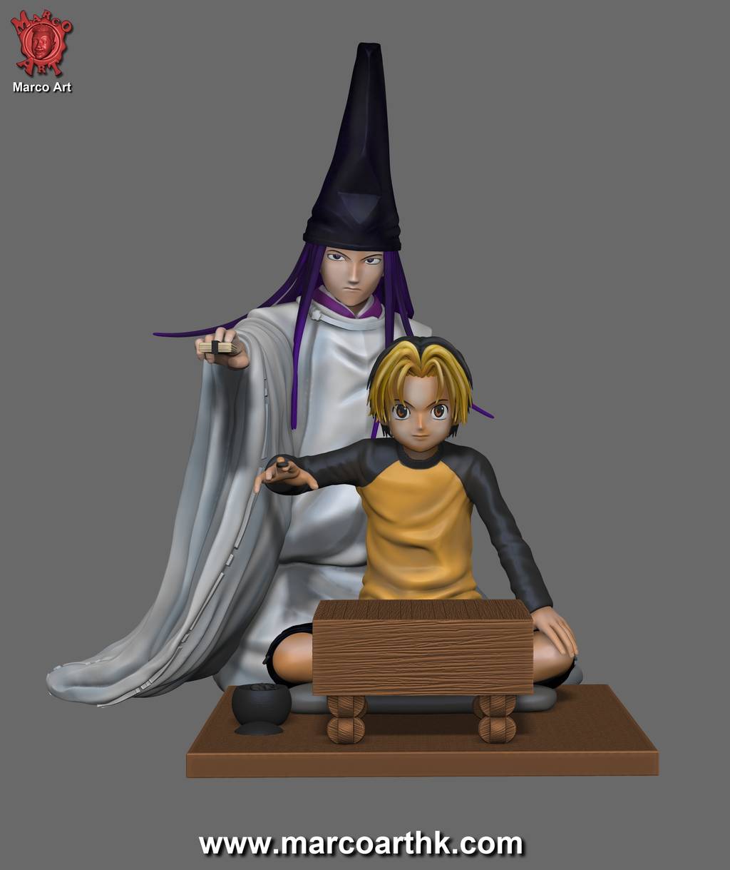 P站图纸印象馆 Marco Art 棋魂 进藤光和藤原佐为 Marco Art 棋魂 进藤光和藤原佐为