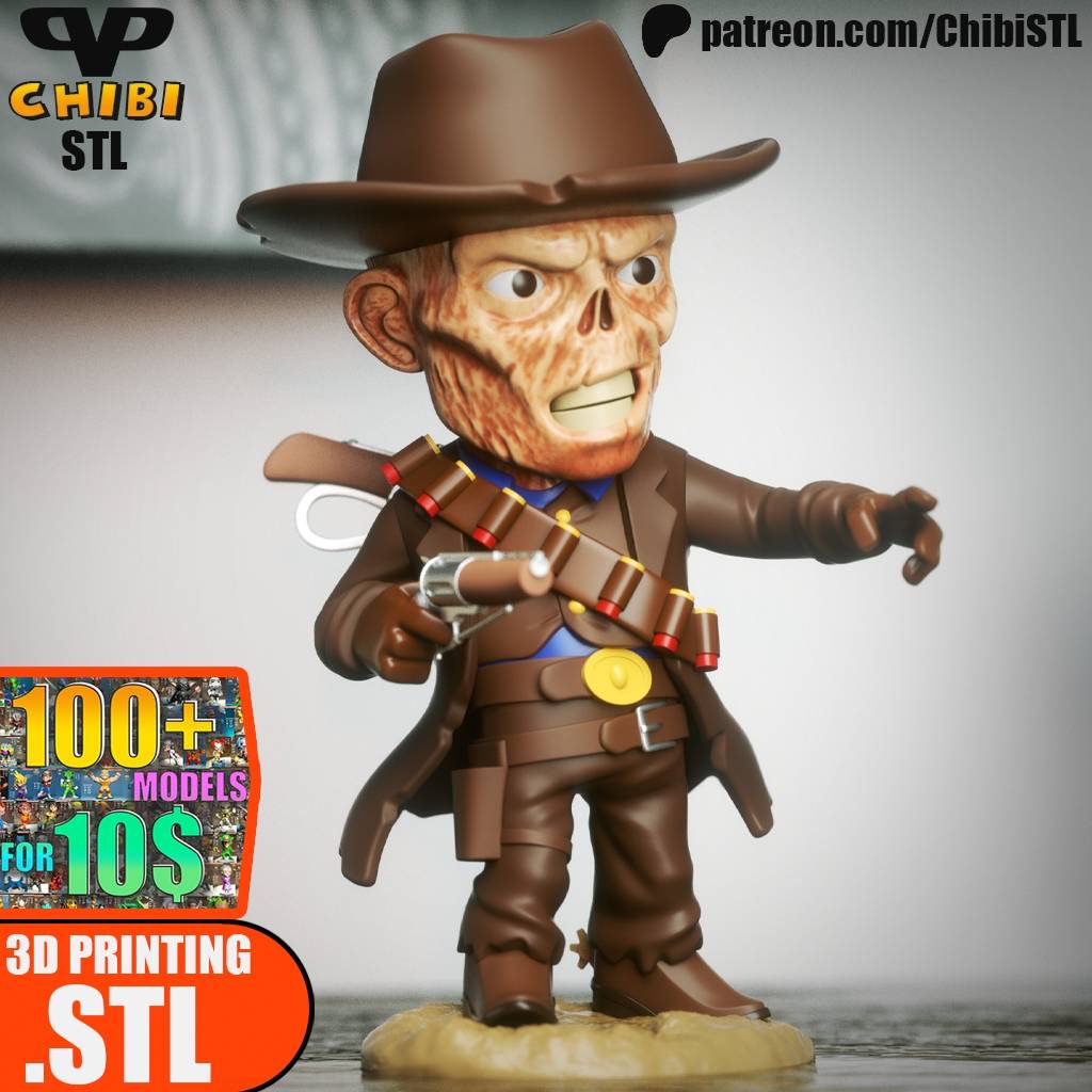 P站图纸印象馆 Chibi STL 辐射 沃尔顿.戈金斯 Chibi STL 辐射 沃尔顿.戈金斯