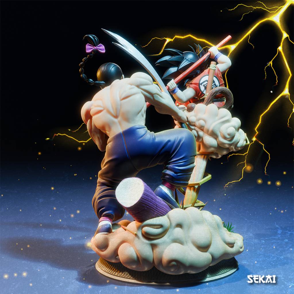 P站图纸印象馆 Sekai 龙珠 悟空对战桃白白 Sekai 龙珠 悟空对战桃白白