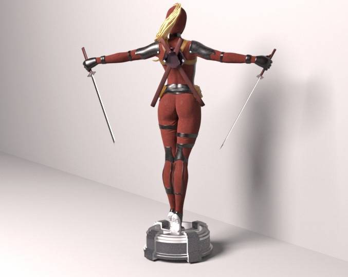 P站图纸印象馆 漫威 死侍女士 漫威 死侍女士