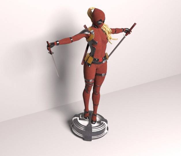 P站图纸印象馆 漫威 死侍女士 漫威 死侍女士