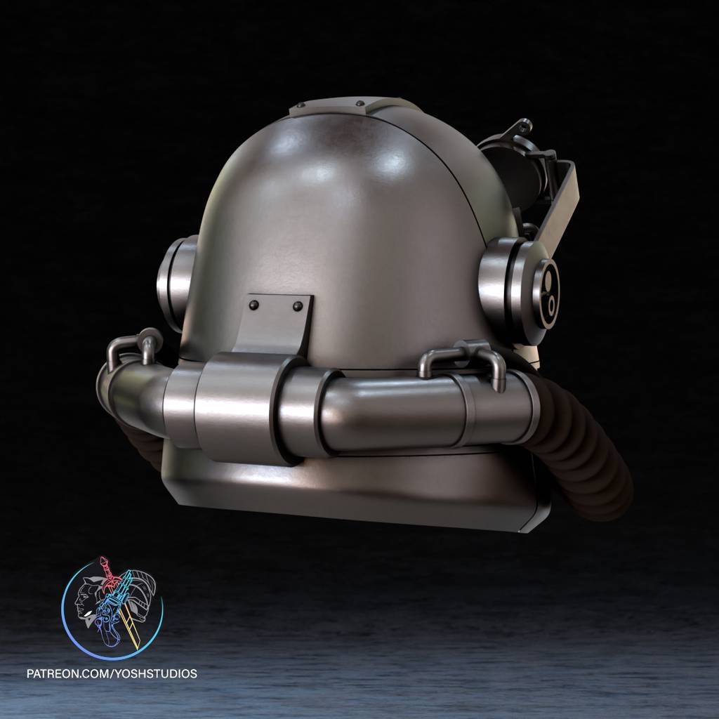 P站图纸印象馆 Yosh 辐射 T-51动力战斗步兵装甲头盔 Yosh 辐射 T-51动力战斗步兵装甲头盔