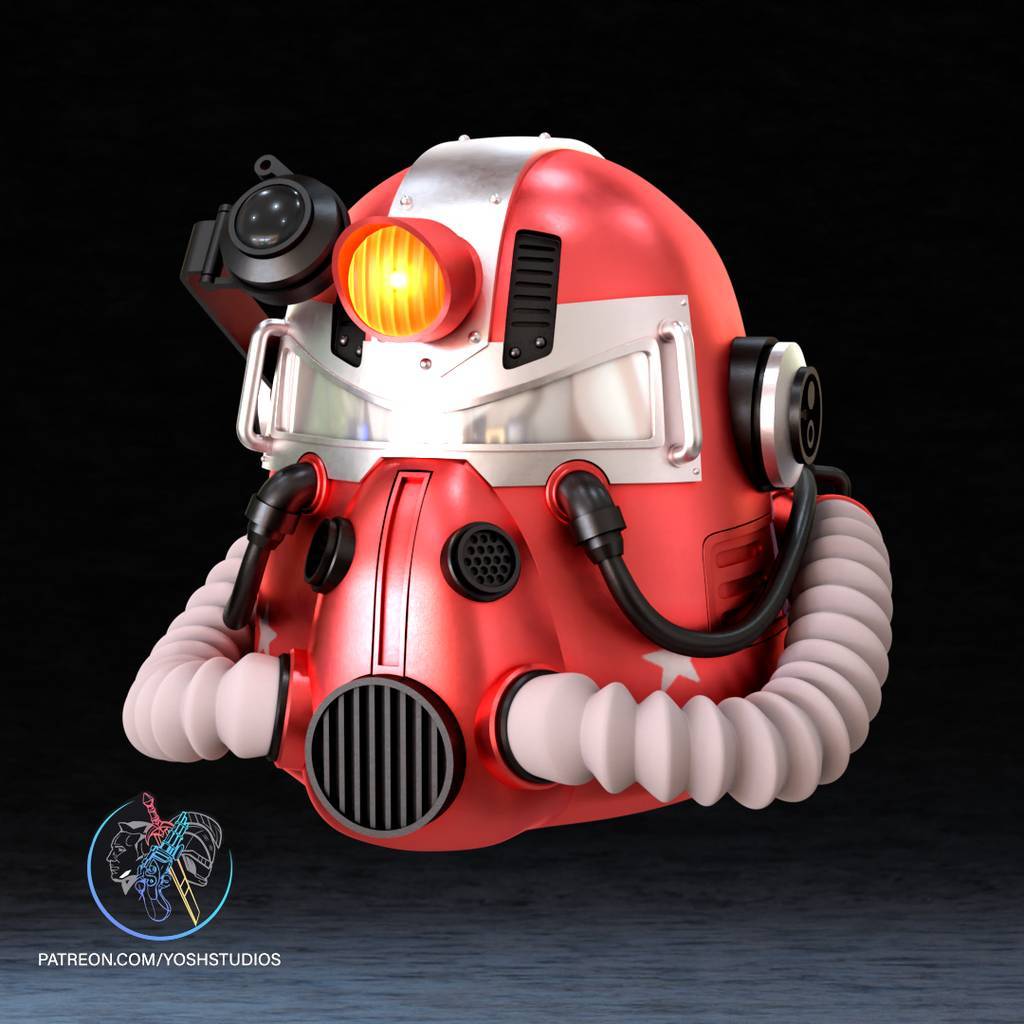 P站图纸印象馆 Yosh 辐射 T-51动力战斗步兵装甲头盔 Yosh 辐射 T-51动力战斗步兵装甲头盔